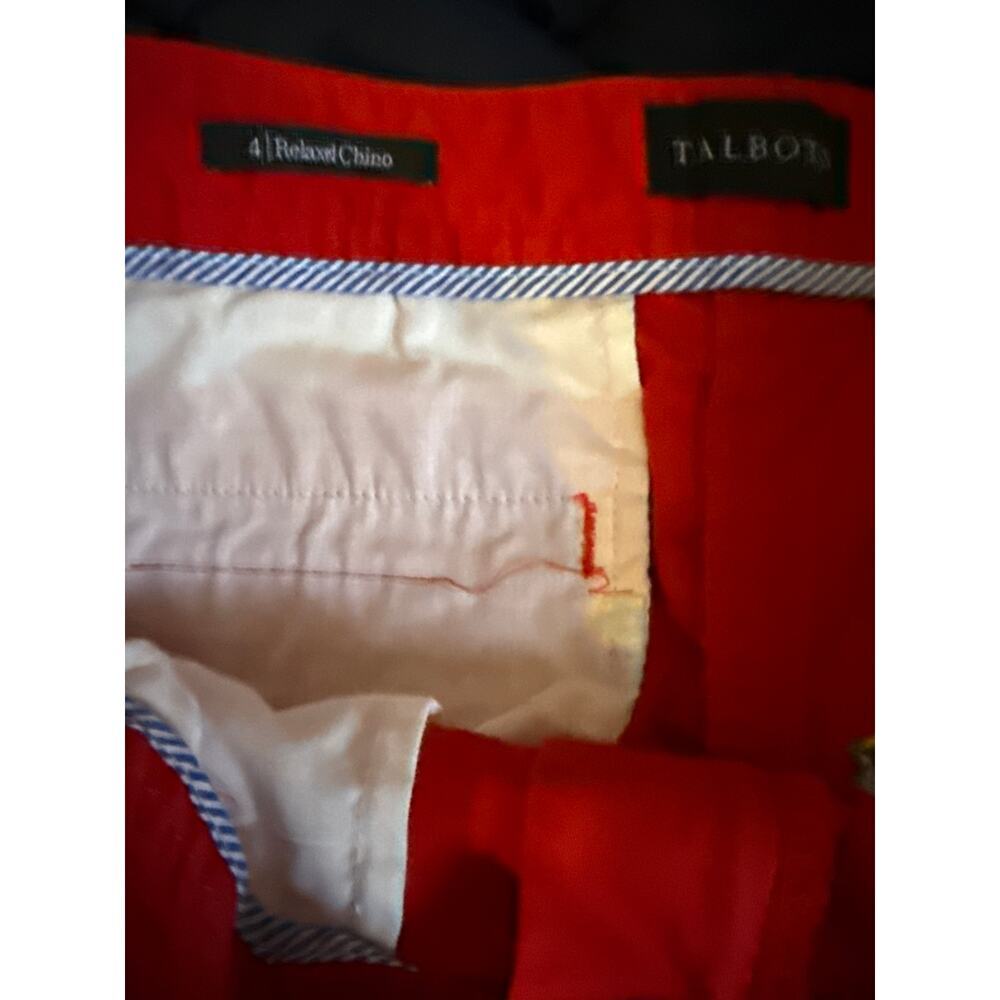 Talbots relaxed chino in FRENCHIE CRITTER print Size 4 - Picture 3 of 7